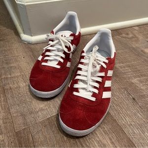 adidas Originals Gazelle Shoes Women’s Size 5/Men’s Size 4 Red/Burgundy